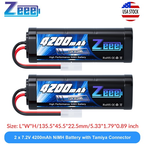 Zeee 4200mah nimh - 2x, 7.2v